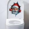 Рождественская наклейка на унитаз 2026 Веселого Рождества Декор для дома Подвеска Рождественская наклейка Украшение Санта-Клауса Новогодний подарок Домашний декор