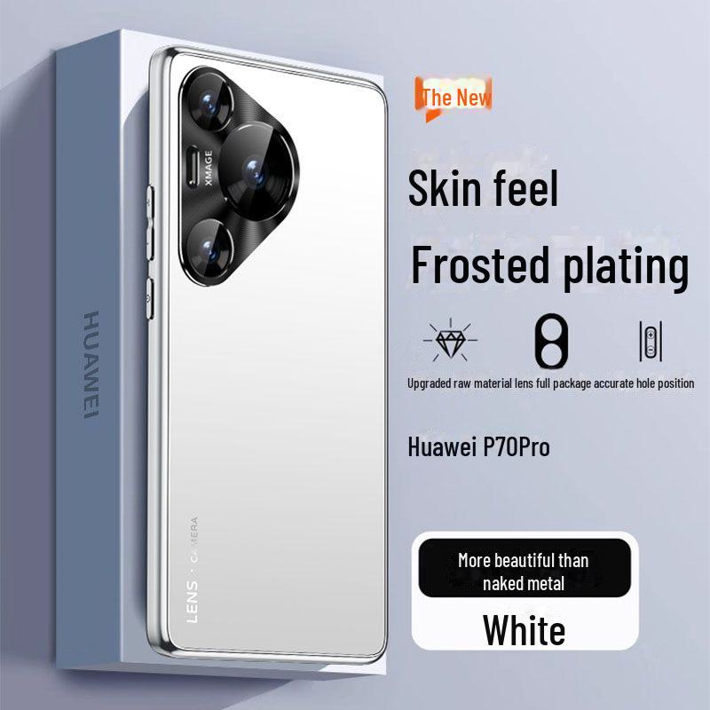 High-end Protective Case for Huawei P40/P50/P60/P70 Pro, Full Frosted Design with Electroplating Finish