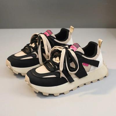 Женская обувь Vulcanize, новинка 2024 года, весна-осень, удобные толстые подошвы, дышащие кроссовки, повседневная мода, женская обувь с увеличенным размером