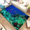 3D коврик для морского дна, подводный мир, дельфин, черепаха, коврик для гостиной, спальни, дивана, коврик, детский нескользящий напольный коврик