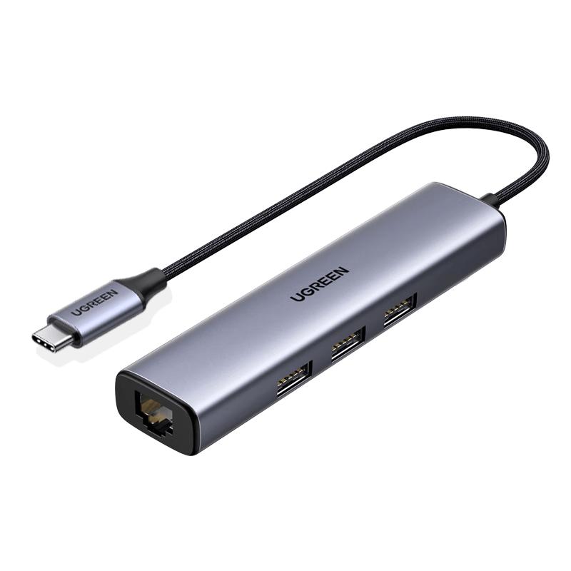 Ugreen USB-концентратор Type-C с Gigabit Ethernet
