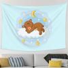 Cartoon Bear Background Cloth Office Living Room Tapestry Home Wall Decoration Tapestry