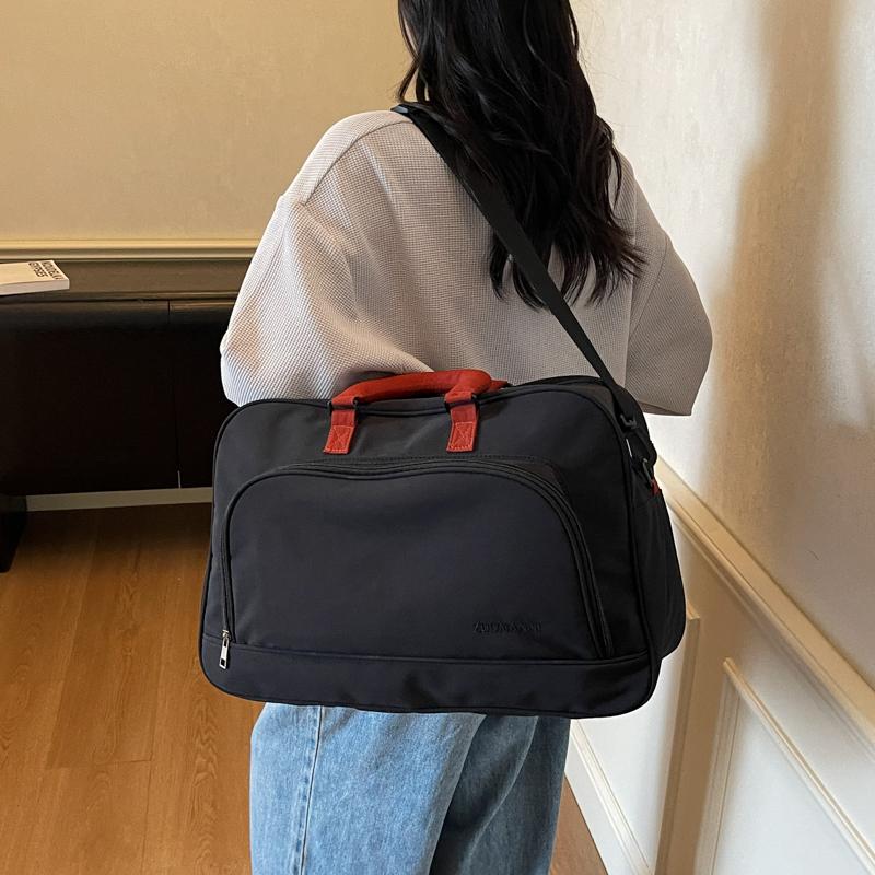 Контрастный цвет Портативная дорожная сумка Мужская и женская спортивная тренировочная фитнес-сумка Дорожная большая вместительная сумка-дафл