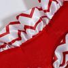 День святого Валентина Наряд для крыльца Гусь Костюм с оборками в форме сердца Шляпа с бантом Одежда для лужайки Гусь Подходит для 23-дюймовой статуи гуся для декора сада и патио