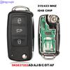 Jingyuqin 434MHZ With ID48 Chip Remote Key For VW Volkswagen GOLF PASSAT Tiguan Polo Jetta Beetle Hella 5K0837202AD/AJ/B/C/DT/AF