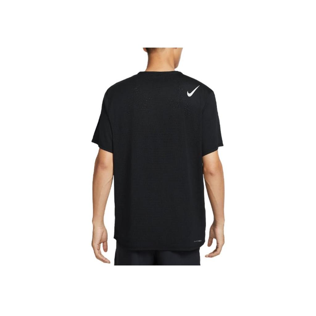 Nike Футболка с коротким рукавом и круглым вырезом с логотипом, дышащая, мужская, черная HJ3378-010
