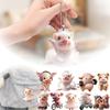 Piglet Shape Piglet Key Chain 2D Backpack Decoration Biker Pig Car Interior Pendant Car Interior