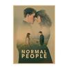 Постер к фильму «Нормальные люди» - Настенное искусство для кафе на крафт-бумаге
