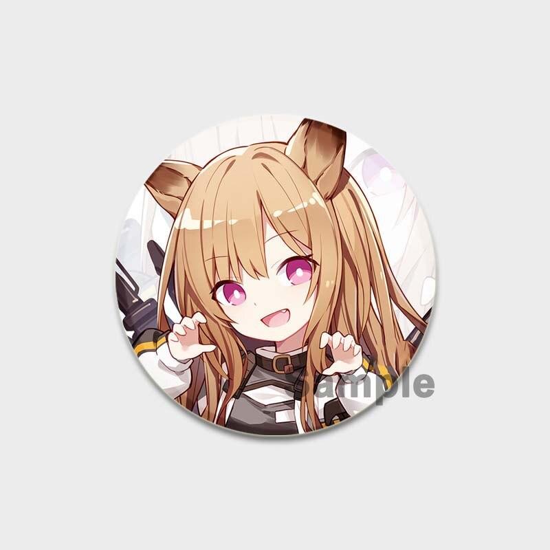 58 мм модные ювелирные аксессуары поп-игра Arknights эмалированные булавки эстетическая милая брошь ручной работы булавка мультяшный значок для рюкзака одежды