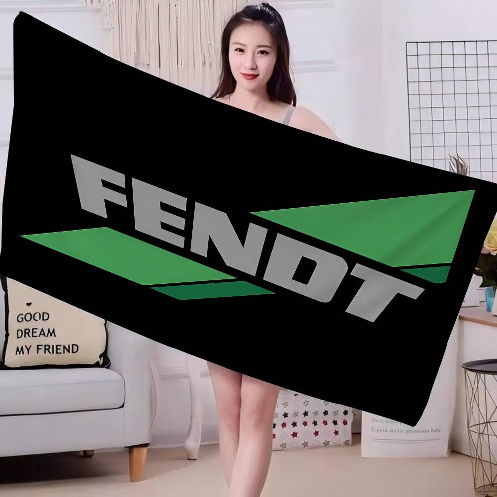Сельскохозяйственный трактор Fendt Аниме Пляжное полотенце для купания Мягкое впитывающее полотенце Детские подарки для детей Путешествия Кемпинг Спортзал