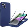 Case for iPhone 14 - Full Protection - Navy Blue - Shockproof - Flexible - TPU + PET
