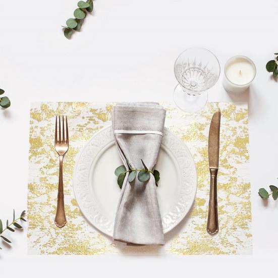 Скатерть Yousheng Table Runner, прочная, тонкая работа, золотистый блеск, скатерть для свадеб, рождественских украшений для дома