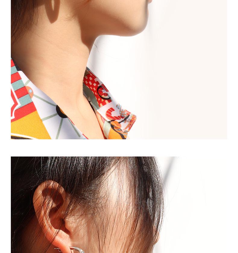 Minimalist Retro Geometric Earrings for Women - Hong Kong Style, Christmas Autumn/Winter, 18K Gold Plated Titanium Steel