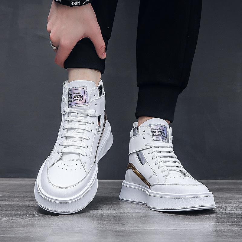 Высокие туфли мужские весенние новинки новогодние белые туфли мужская одежда с модной обувью модная обувь для молодых мужчин Вэньчжоу