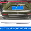 Накладка на верхнюю заднюю крышку багажника для Lexus NX 250 350 350H 450H - 2024-2025, хромированные аксессуары для стайлинга автомобиля.