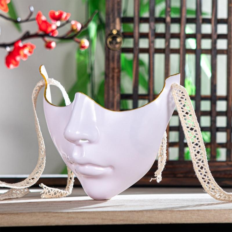 Маскарадная полумаска на Хэллоуин, маска для глаз, маска для рта, маскарадное украшение костюма для женщин, мужчин, наряд на Хэллоуин