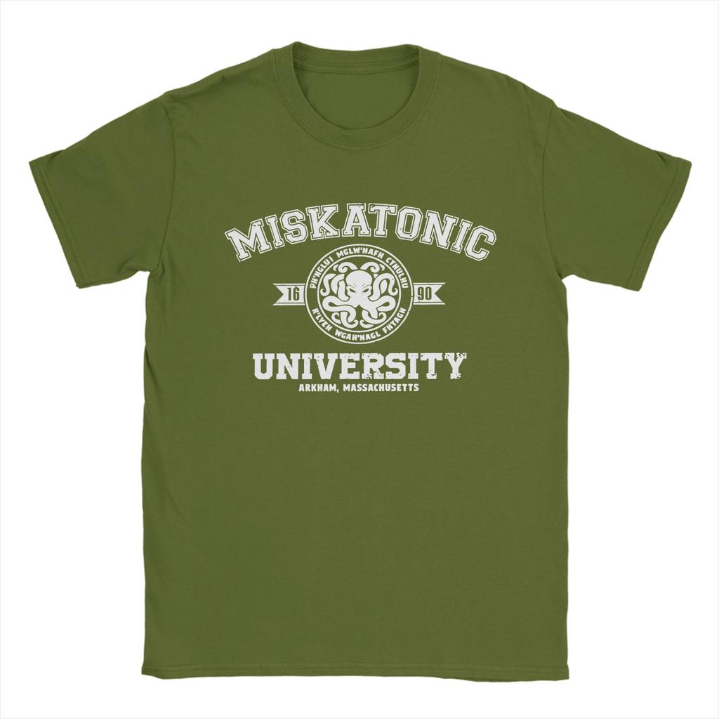 Miskatonic University TShirt Unisex Women LLords Of The RRings Novelty Pure Cotton Tees O Neck T Shirt Summer Clothes
