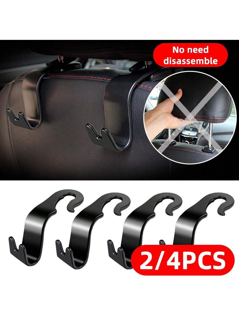 2 шт/4 шт многофункциональный автомобильный крючок скрытый крючок для сиденья принадлежности для интерьера заднего сиденья карбоновые аксессуары для автомобильных сидений спинки креативные автомобильные крючки