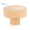 16 шт., деревянная ручка для мебели, винтовое крепление из натурального дерева, элегантная круглая ручка с одним отверстием, сменные аксессуары для ящика шкафа