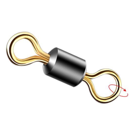 50Pcs Stainless Steel 8 Shape Fish Barrel Bearing