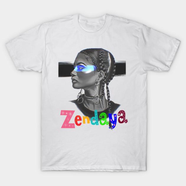 Zendaya graphic New Unisexs TShirt Unisex ONeck pure Cotton Short Sleeve Top Yk Popular Fashion Vintage Tee High Quality Gifts