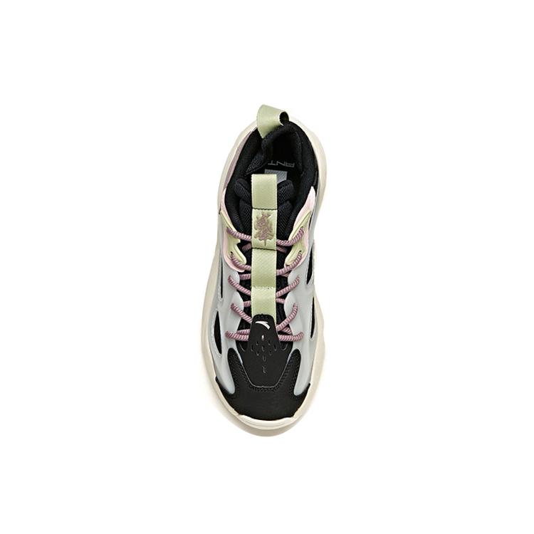 Anta Bastard Wei Feng Slip Resistant Abrasion Resistant Low top Chunky Sneakers Women's Black White Blue 122048081-3