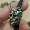 Prajna Skull Brass Knife Beads EDC DIY Woven Bracelets Lanyard Pendants Accessories Outdoor Tool Hangings Charms Gifts
