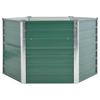 VidaXL Raised Bed Galvanized Steel 129x129x77 Cm Green Planter Flower Pot 44857