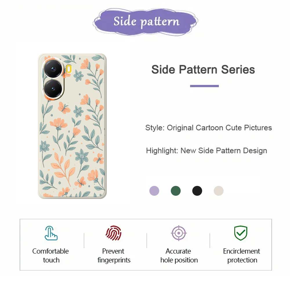 For Xiaomi Redmi Turbo 4 5G/Poco X7 Pro 5G Case Yellow Flowers Pattern Printing Straight Edge TPU Phone Back Cover