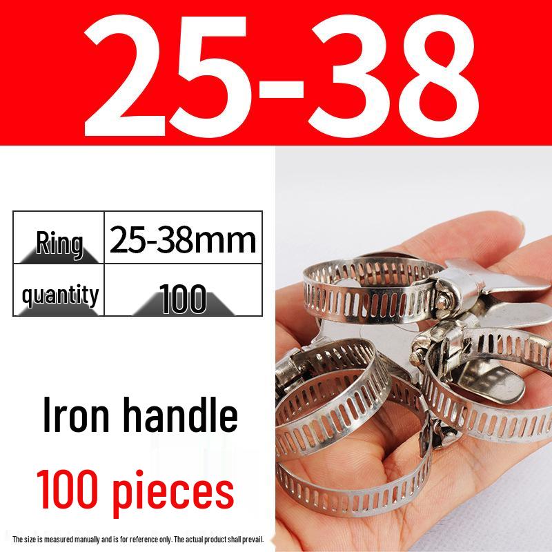 Хомут из нержавеющей стали, лента с ручной затяжкой для водопроводных и воздушных труб