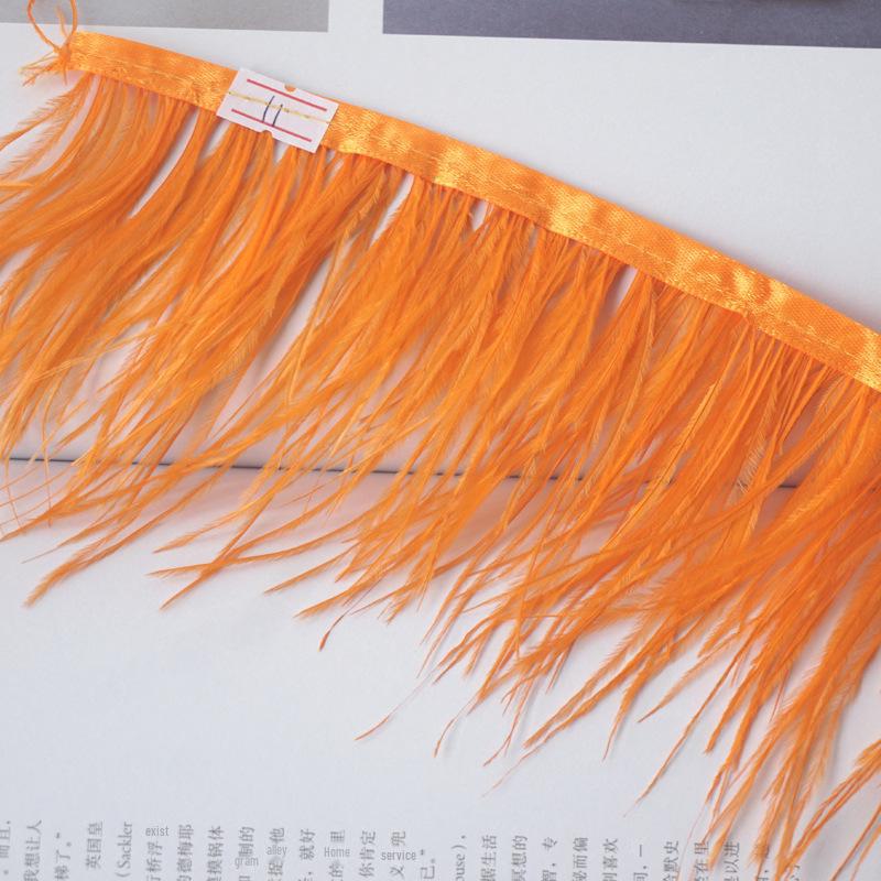 Отделка из страусиных перьев 10-13 см для украшения платья и танцевальной юбки - Аксессуары для одежды