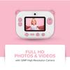 MyFirst Camera Insta 2 [Бесконтактная, Моментальная печать] 12 МП Двойной объектив, Съемка по таймеру, Печать за 10 секунд, Сверхлегкая (розовый)