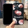 Силиконовый мягкий волнистый чехол, глянцевая модная черная задняя крышка для мобильного телефона в виде скорлупы кокоса для Oppo Vivo Realme Infinix