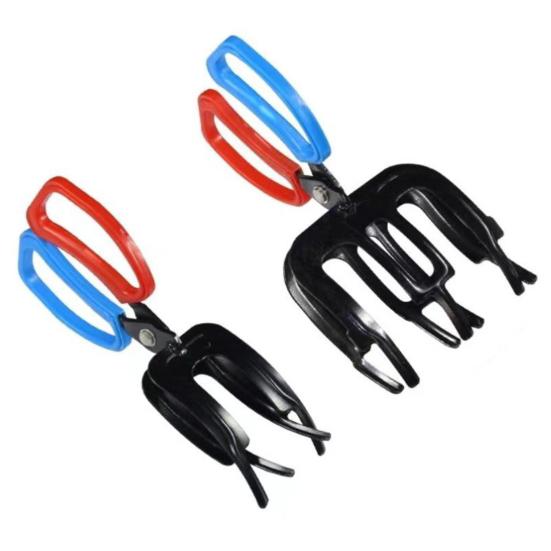 Metal Fish Gripper 2/3 Claws Anti-slip Handle Multifunction Fishing Pliers Grabber Fish Control Clamp Tong Fishing Accessories