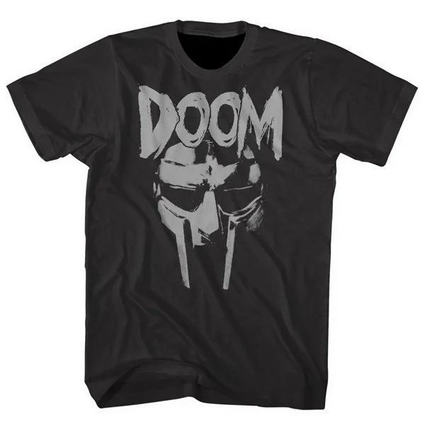 Летняя мужская футболка MF DOOM 2025 Хип-хоп Мужская и женская Чистый хлопок С принтом Модная Дышащая футболка большого размера Y2k
