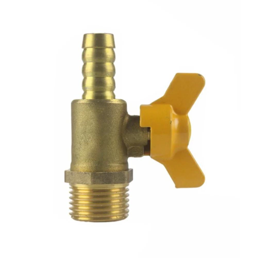 2pcs Ball Valve With 12 External Thread Replacement Brass Shut-off Ball Valve With Handle For Fuel Gas Air Water & Oil Parts