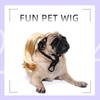 Universal Pet Wigs: Cute High Ponytail Hair Accessories for Cats and Dogs - Perfect for Christmas and Holiday Parties