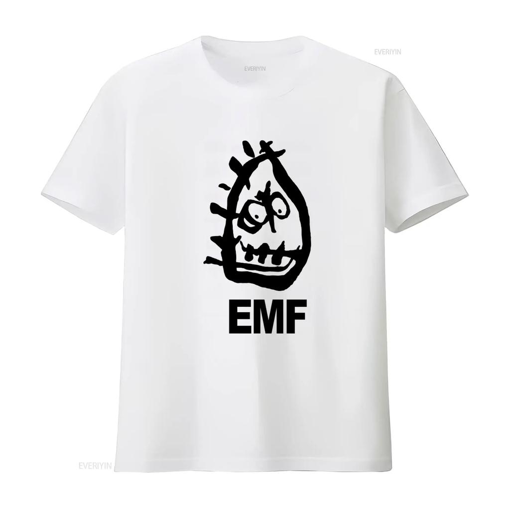 Редкая футболка с принтом концертного тура альтернативной рок-группы EMF винтажная стираная Унисекс Удобная уличная одежда Универсальная