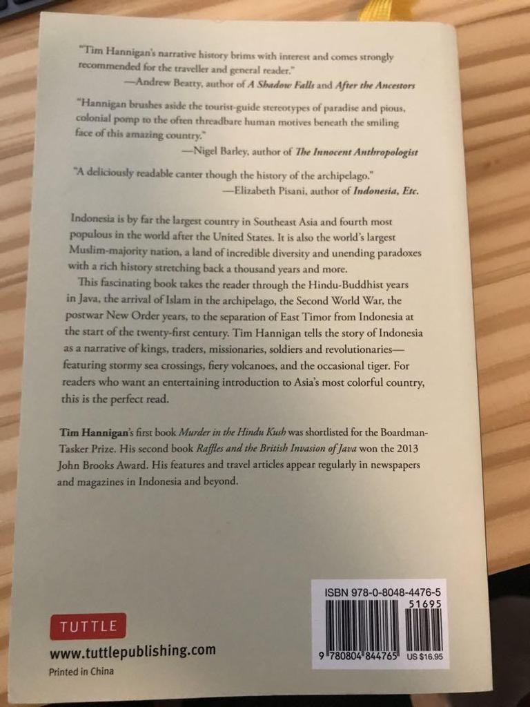 [USED] Foreign Book Paper Pack: A Brief History of Indonesia