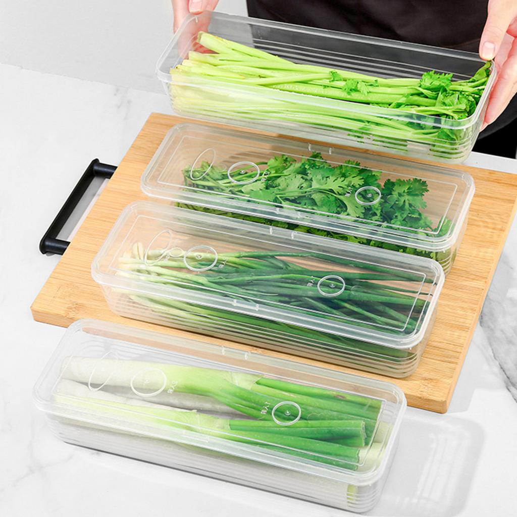 Yousheng 1/3 шт. прозрачный холодильник для хранения овощей органайзер пищевой BPA бесплатно штабелируемый многофункциональный свежий ящик