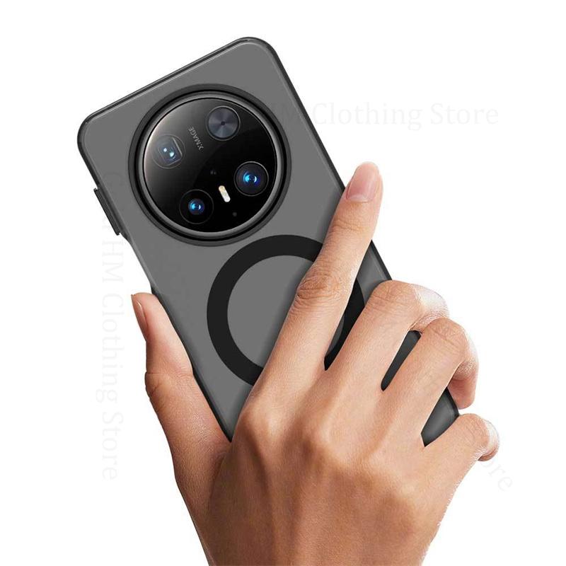 Для Magsafe Magnetic Matte Shockproof Case для Huawei Mate 70 Pro Candy Color Froste Magsafe Cover для HUAWEI Mate60 Pro Plus Wireless Charger Cover