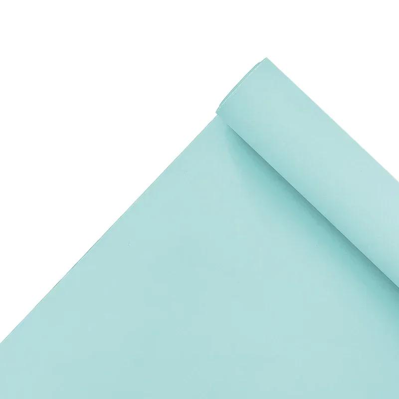 58смX11ярдов Однотонный Фарфоровый Матовый Цветочный Бумага Букет Цветов Однотонный Цветочный Лист Цветочный Материал Водонепроницаемая Упаковочная Пленка