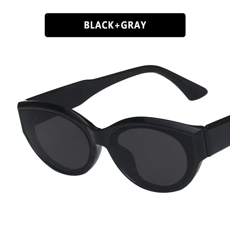 Retro Oval Large Frame Anti-Ultraviolet Sunglasses New Hip-Hop Sunglasses Female Senior Sense Of Street Fashion Sunglasses