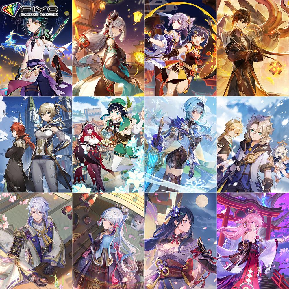 Алмазная картина Genshin Алмазная мозаика Ремесло Алмазная вышивка Картина