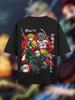 Summer Men's Anime Print T-Shirt Demon Slayer Carton Oversized Top Male Female Unisex Short Sleeve High Quality Heavy Cotton Tee