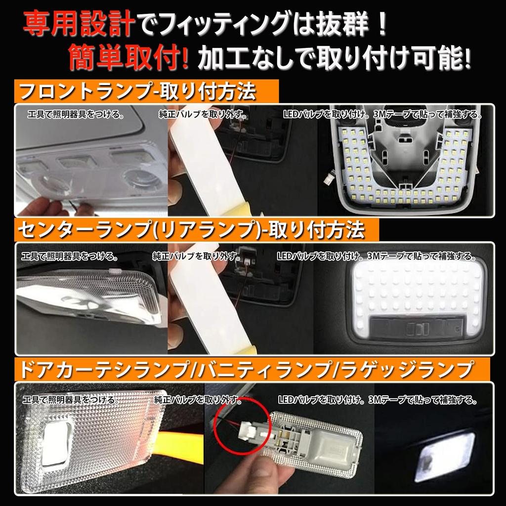 LTONXEN Prius 50 Series LED Room Toyota Prius 50 Series Custom High 5050 SMD Custom Easy Installation Lamp, (zvw50, zvw51, zvw55) Design, Brightness,