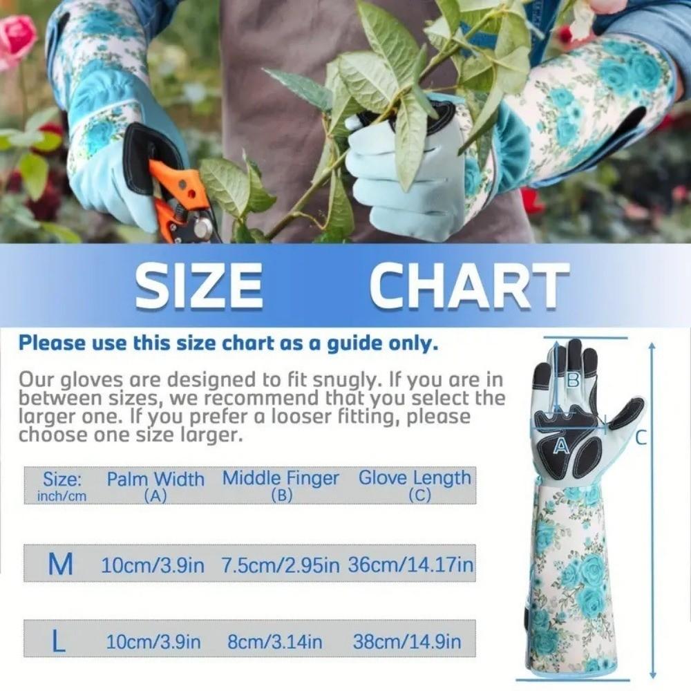 1 Pair Anti-Puncture Long Gardening Gloves Long Elbow Design Work Safety Glove Harvesting Peppers