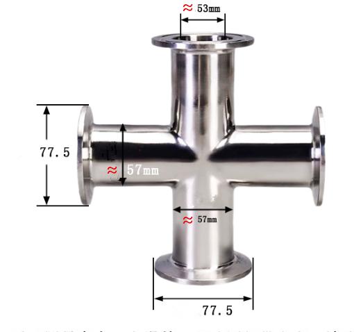 2,5-дюймовая труба OD 57 63 мм нержавеющая сталь SS304 4-ходовой крестообразный санитарный фитинг Tri Clamp Ferrule OD 77 мм Homebrew