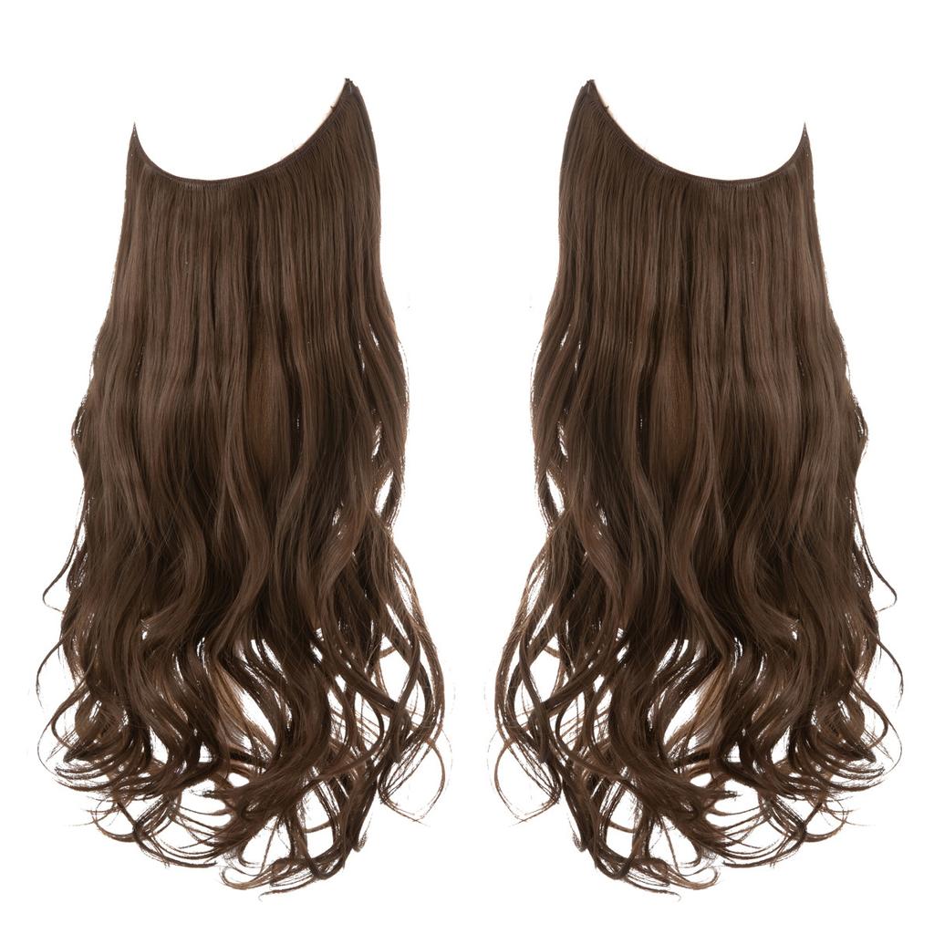 Wigs Have A Large Amount Of Hair, U-Shaped Hair Extensions, Women'S Fishing Line Wigs, Invisible Natural Long Curly Hair