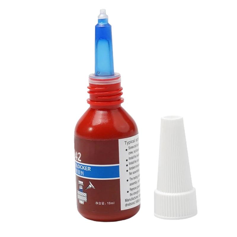 10 мл фиксатор резьбы 242 синий клей для винтов фиксатор резьбы анаэробный клей против ослабления средней прочности для резьбы M6-M20